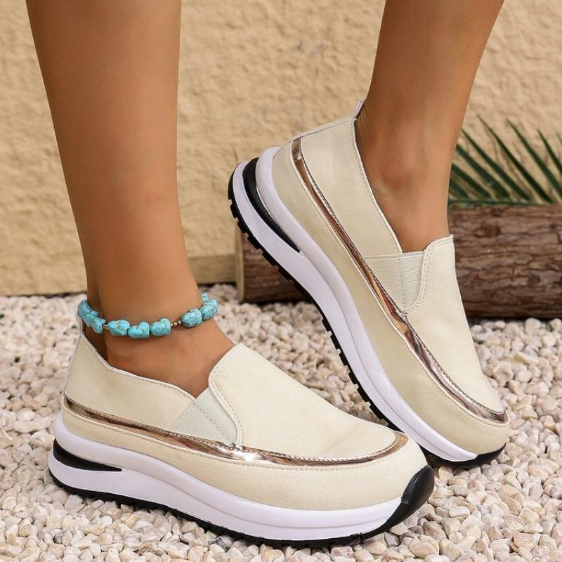 Large Size Canvas Casual Single Shoes Women's Spring and Autumn New One-pedal Lightweight Casual Single Shoes Women