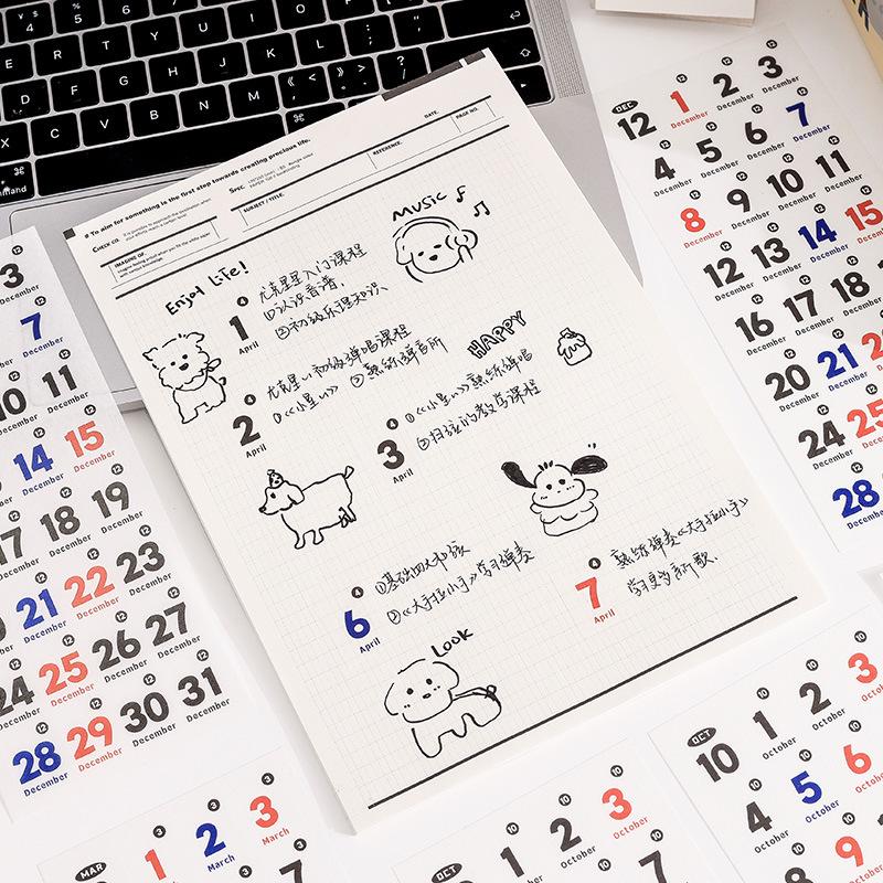 Yuezhen Daily Planner Stickers - 365-Day Journal Die-cuts