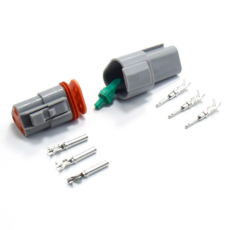 2 Pin Electrical Plugs Set Waterproof Connectors Heavy Duty 2 Pin Connector set Automotive Electrical Connector Set