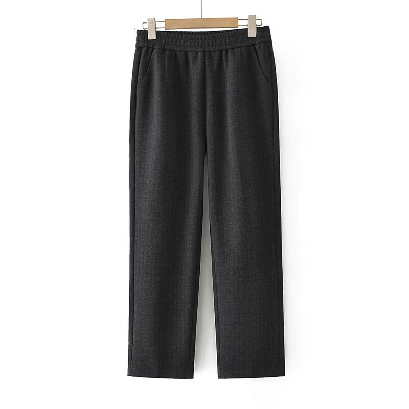 Women's Winter Elastic Waist Straight-Leg Pants