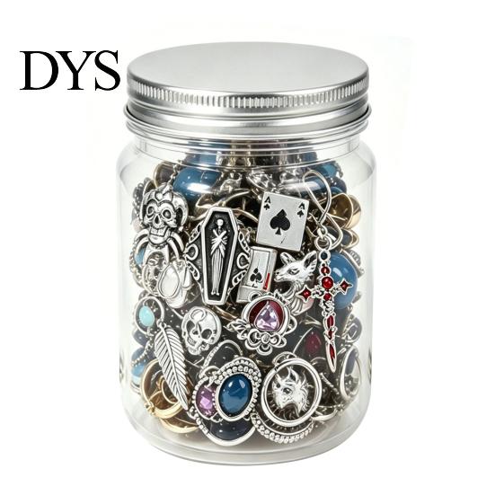 Mystery Jewelry Box 10/15/20/25/30/35Pcs Jar for Women, Mixed Necklaces Earrings Rings Bracelets Set, Lady Gift Gothic Ocean Theme Kit with