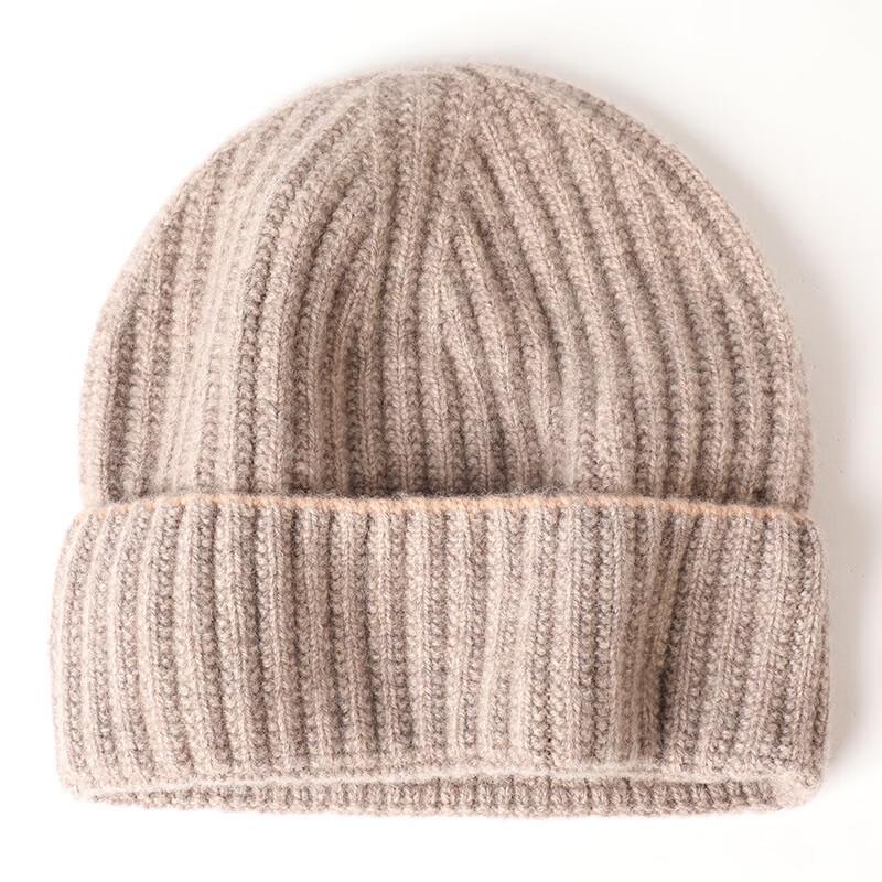 Hengyuanxiang Unisex Pure Wool Knitted Beanie Hat M55052