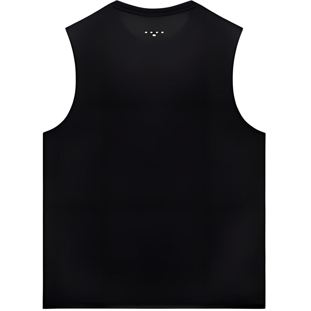 Li-Ning Solid Color Quick-Dry Breathable Round Neck Sleeveless Sports Vest Men Tops Cool-Black YVSU021-3