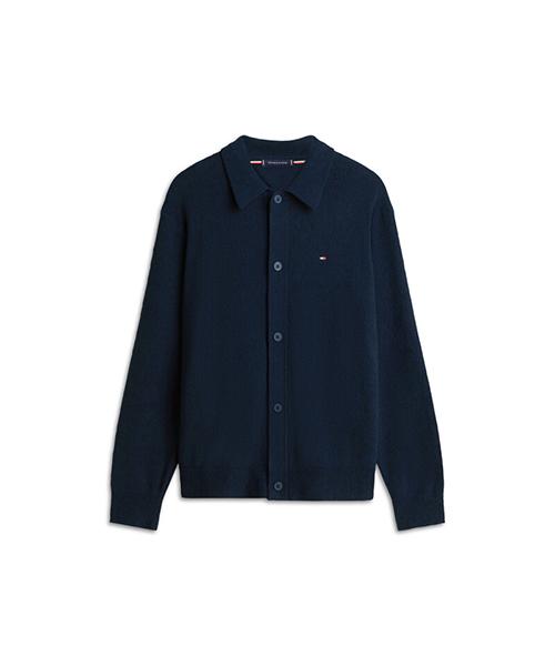 Tommy Hilfiger Textured Polo Cardigan (T12G0Kcd030Mt2Dw5)
