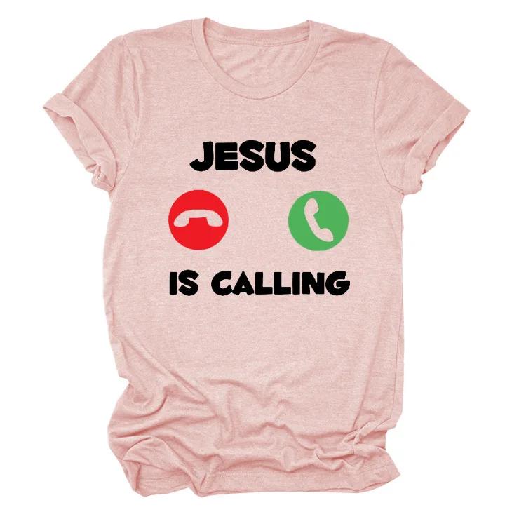 

JUSUS iS CALLING Футболка с буквенным принтом Женская футболка с коротким рукавом и круглым вырезом Свободная женская футболка Женская летняя футболка Топы Одежда XXXL