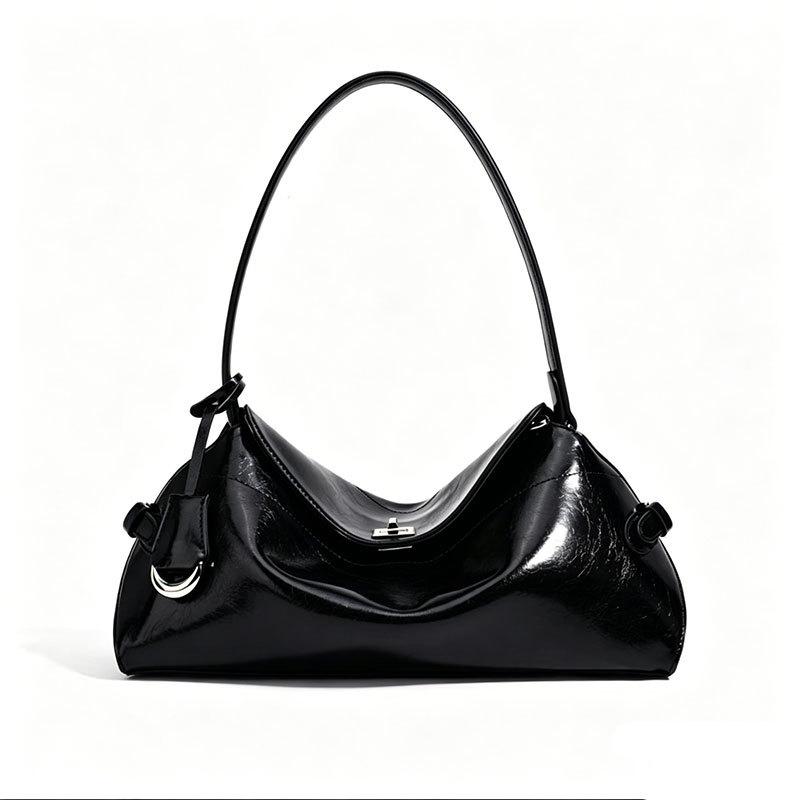 

2026 Shoulder Bag New French Light Luxury Bag Women s Premium Texture Bar Bag Simple and Versatile Crossbody Bag чёрный
