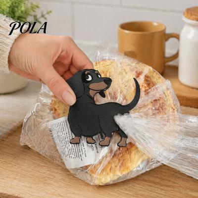 Durable Sealing Clamps Dog Butt Food Bag Sealer, Funny Chip Clip for Bread Snacks, Preservation Clips 3D Printed Plastic Clips, Reusable Kitchen