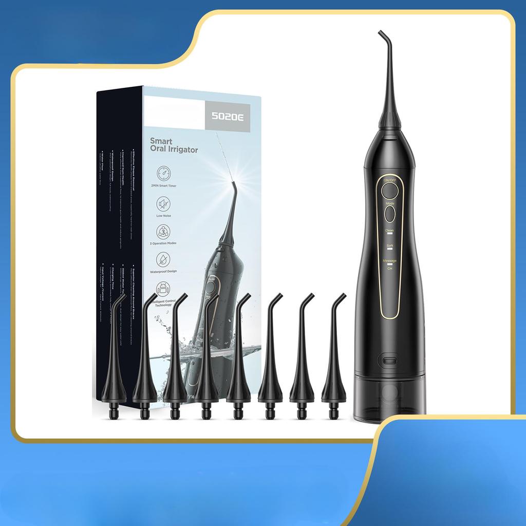 300ml Smart Portable Oral Irrigator USB Rechargeable Dental Water Flosser Jet Irrigator Dental Teeth Cleaner 3 Modes
