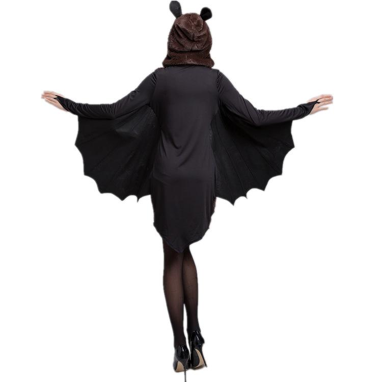 Halloween Adult Masquerade Costume, Black Batman Vampire Demon Costume, Supergirl Costume