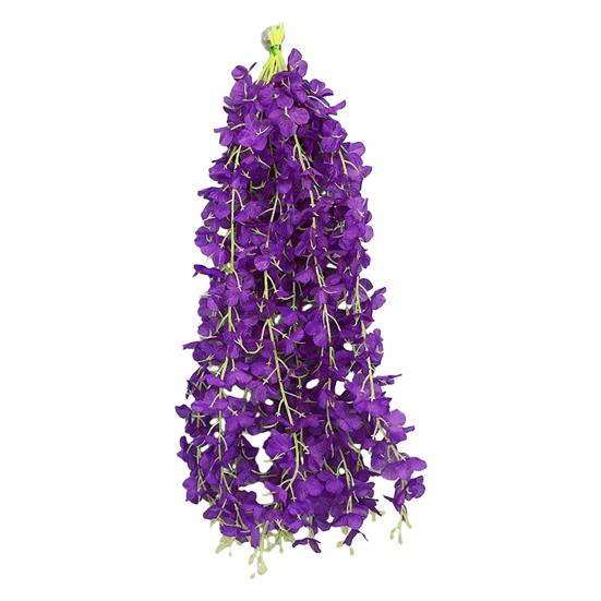 10Pcs Artificial Wisteria Vine Indoor Outdoor Wall Hanging Fake Flower Garland Home Wedding Party Festival Simulated Floral Decoration