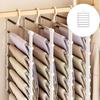 Functional Stackable Clothes Holder for Pants Solid Metal Frame with Protective Clasps