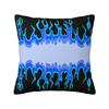 Fashion Red Burning Fire Racing Flames Cushion Cover Velvet Throw Pillow Case for Car Square Pillowcase Bedroom Decoration