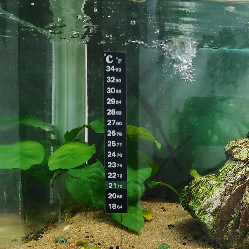 Aquarium Fish Tank Temperature Sticker (10-40°C) - Induction Water Temperature Monitor