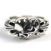 Excellent CHROME HEARTS Ring Floral Cross Heart Ring Silver 925 men used Used