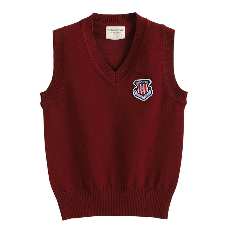Parent-child Clothing for Boys and Girls, Sweater Vest, Warm Fleece Knitted Vest, Autumn and Winter Thickened Vest