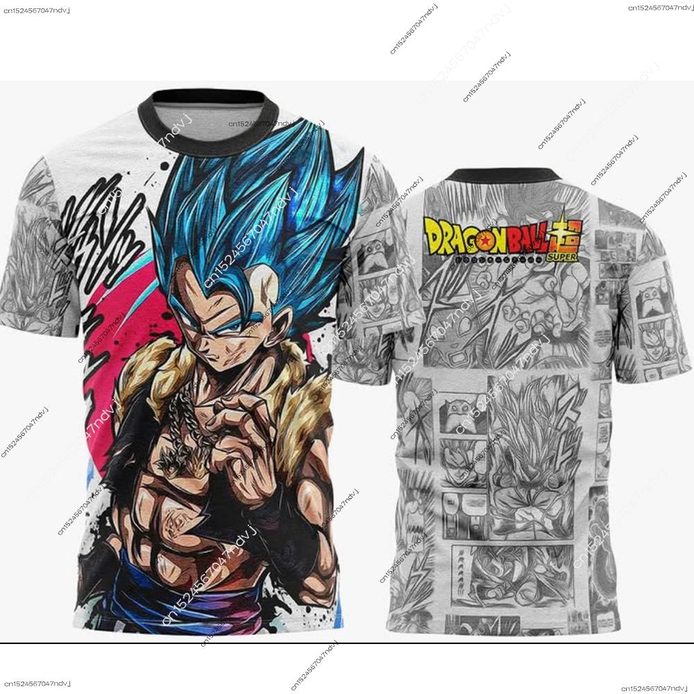 Dragon Ball Z 2026 Summer T-shirt Kids Super Saiyan Cartoon 3D Printed Short Sleeve Top Adult MenWomen Casual T-shirt 6XL 1130₽