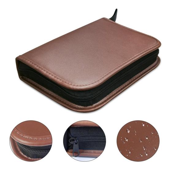 Golf Tools Case Multi-functional Golf Accessories Organizer Bag Faux Leather Large Capacity Golf Ball Tee Rangefinder Brush Holder Pouch
