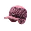 Hat Women's Winter New Wool Hat Women's Outdoor Cycling Cold-proof Velvet Warm Duck Tongue Knitting