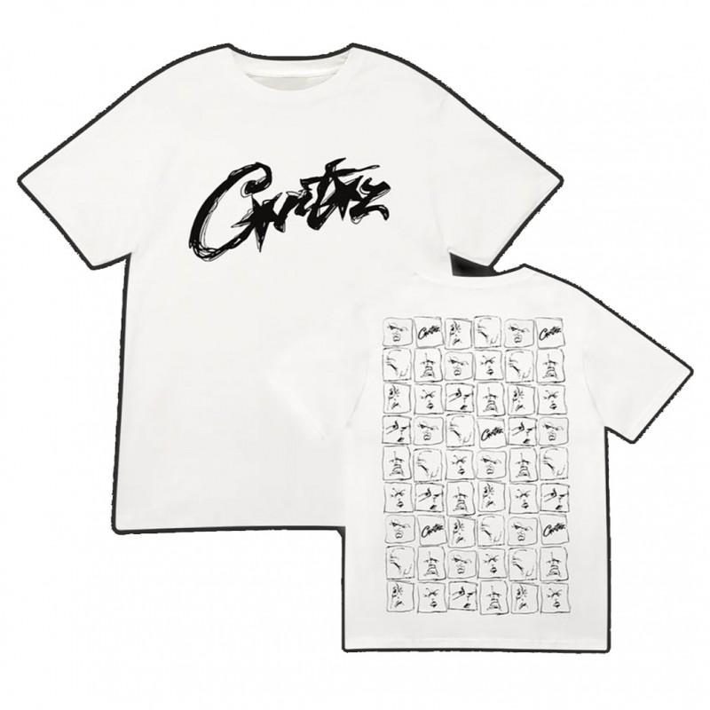 Unisex Streetwear Graphic Print Cotton Tee Loose Fit Short Sleeve Crew Neck T-Shirt Men Women