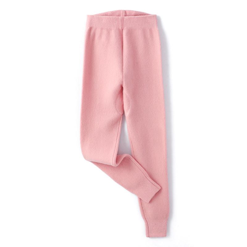 Pure Wool Medium-Thick Knitted Warm Pants - Comfortable Soft Leggings for Children (Boys & Girls) In S, M, L