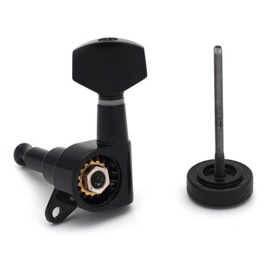 Guitar Locking Tuner Left Right Lock String Tuning Key Pegs Machine Heads Electric Folk Acoustic Guitar Replacement Accessory