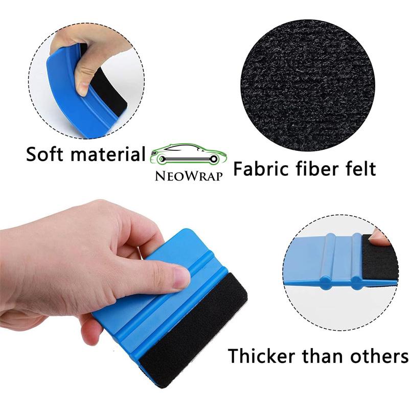 Pro Car Vinyl Wrap Tools Kit Rubber Squeegee Mini Scraper for Auto Window Tint Film Sticker Install Accs