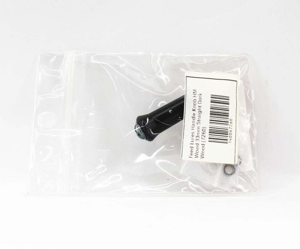 Feed Griffknopf HM Holz 33mm Gerade Dunkles Holz (7260)