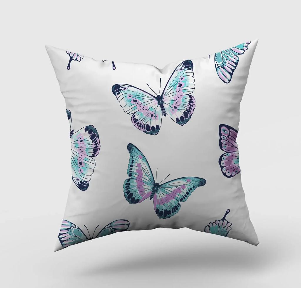 Beautiful Cartoon Butterfly Print Pillowcase Home Living Room Sofa Car  Decorative Pillow Cushion Cover 45*45cm