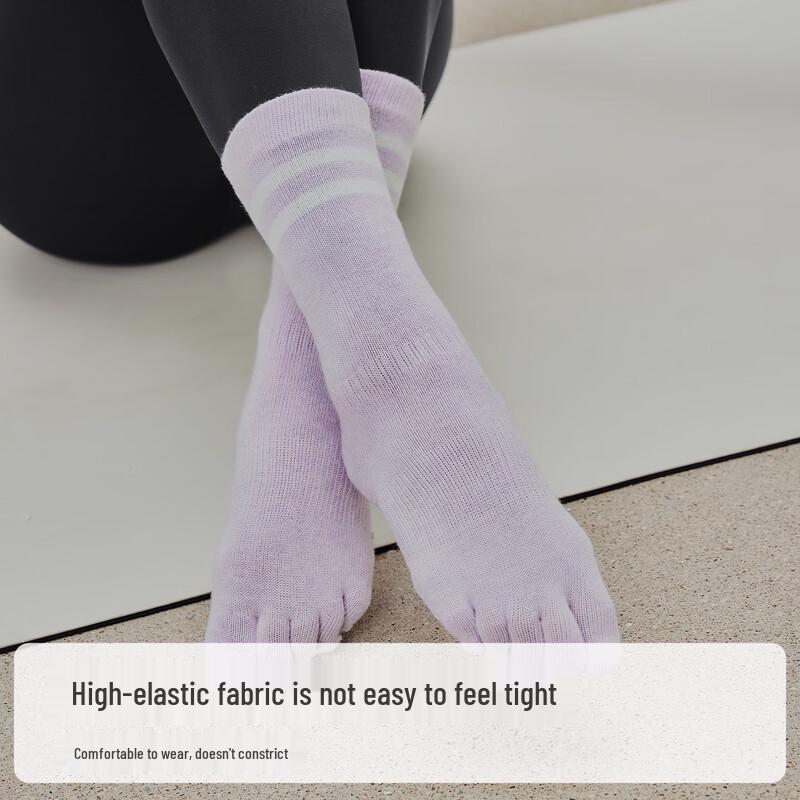 GIGT Women s Anti-Slip Five-Toe Yoga Socks M