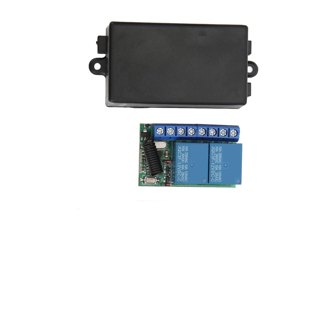 2kanálový zabezpečovací alarm Bezdrátový reléový spínač s dálkovým ovládáním pro domácí rolovací dveře, okno, motocykl