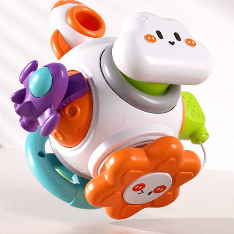 Baby Multifunction Seven Sided Busy Ball Sensory Toy For Early Education And Development
