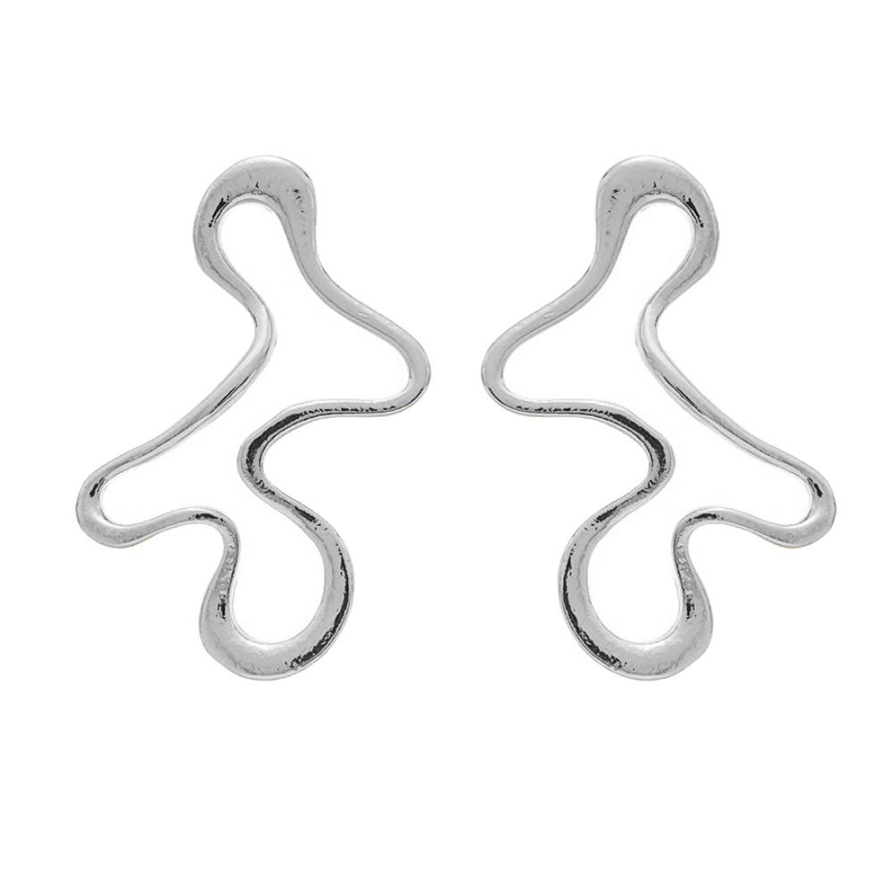 Hollow Geometry Geometric Earrings Minimalist Design Stud Earrings  Daily Wear