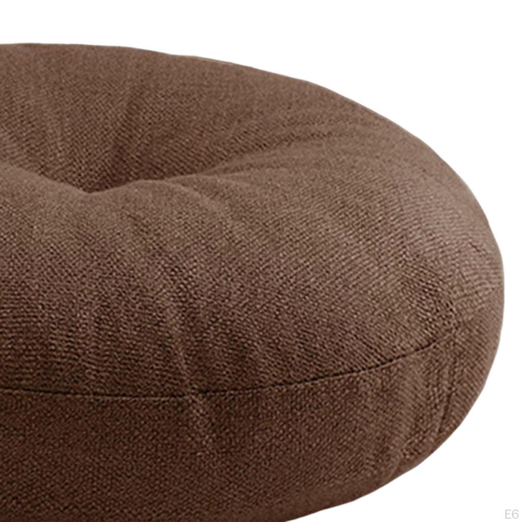 Meditation Cushion Round Floor Pillow 40x13cm Comfortable Multipurpose Tatami for
