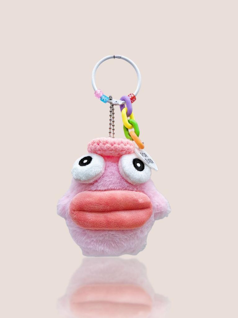 Cartoon Ugly Cute Frog Pendant Doll Funny Big Eyes Sausage Mouth Frog Bag Pendant Keychain