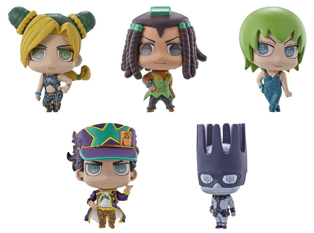 Bizarre Adventure Capsule Figure Collection 06 Types Set Gacha Gacha Capsule Toy JoJo's [5 (Full Complete)]