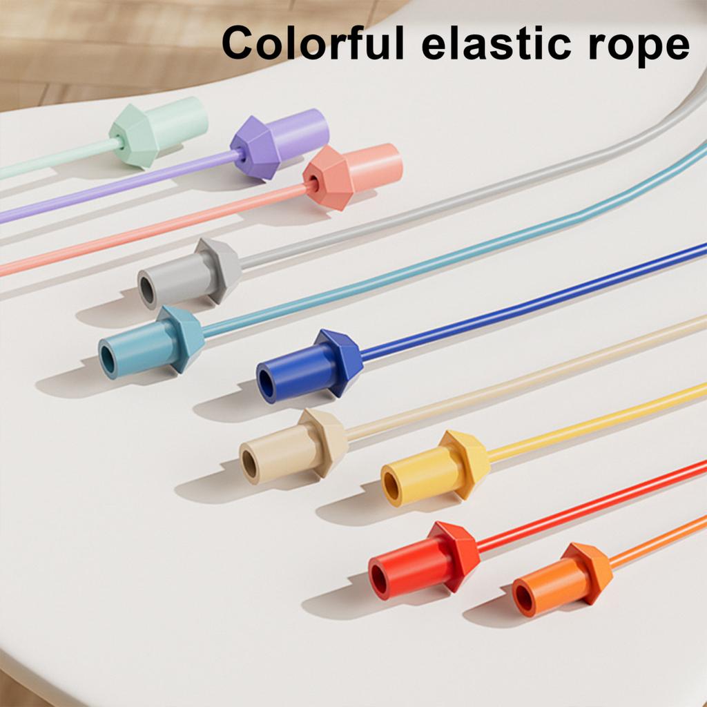 1/2/3 Sets Kids Rope Untangling Game Twisted Rope Knots Challenge Board Game Logic Thinking Interactive Educational Elastic Rope Unhitching Toy