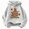 Girls' Capybara Print Long Sleeve Children's Hoodie Sweatshirt Cute Hoody for Boys Girls Autumn Casual Hoodies