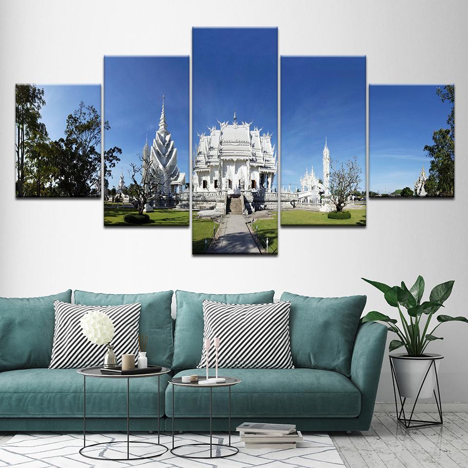 

Canvas Painting temple painting 5 Pieces Wall Art Painting Modular Wallpapers Poster Print for living room Home Decor 20x35 20x45 20x55cm