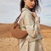Paris Niche Design Genuine Leather Crescent Saddle Bag - Fashionable Shoulder Messenger Bag