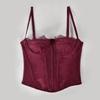 Women’s Corset Sexy Lace Ruffled Push Up Bodysuit Hot Girl’s Going out Wear Crop Top Style Waistcoat Party Strap Tank Top