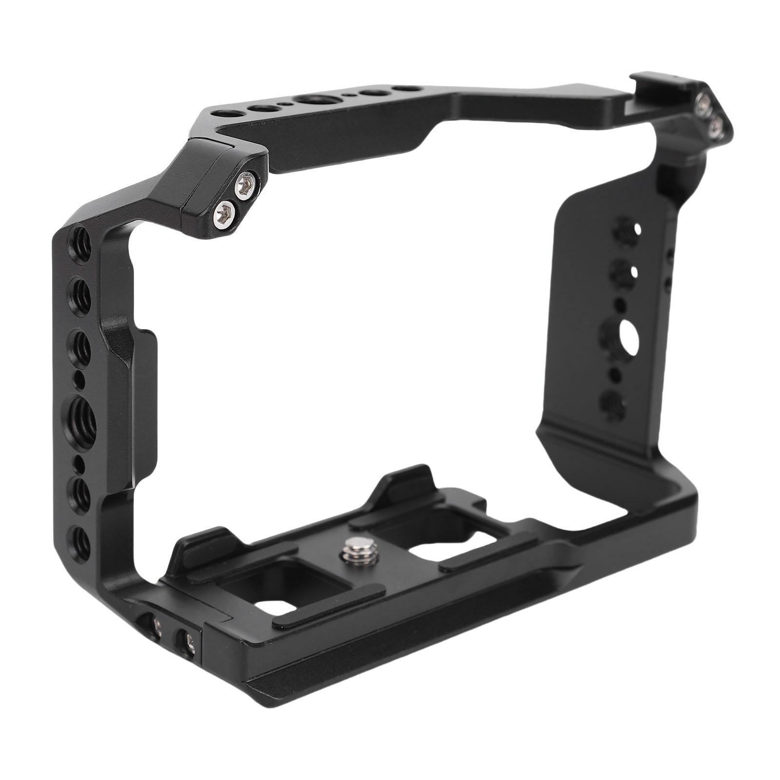 

Camera Cage Suitable for ZV E10II Camera Video Rig with Cold Shoe Mount 1 4in 3 8in Screw Holes 3 8in Positioning Hole