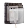 Home Safety 10.5 X 11.8 X 4.5 Cm Waterproof Wall Switch Long-term Use Strong Adhesion Vapour-proof ABS Material