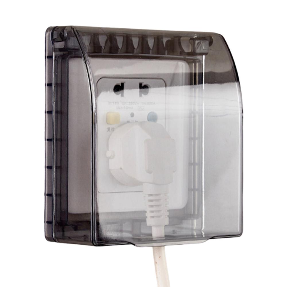 Home Safety 10.5 X 11.8 X 4.5 Cm Waterproof Wall Switch Long-term Use Strong Adhesion Vapour-proof ABS Material