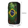 Brasil Flag Merch Pen Box Large-capacity For School  Pen Case Gift