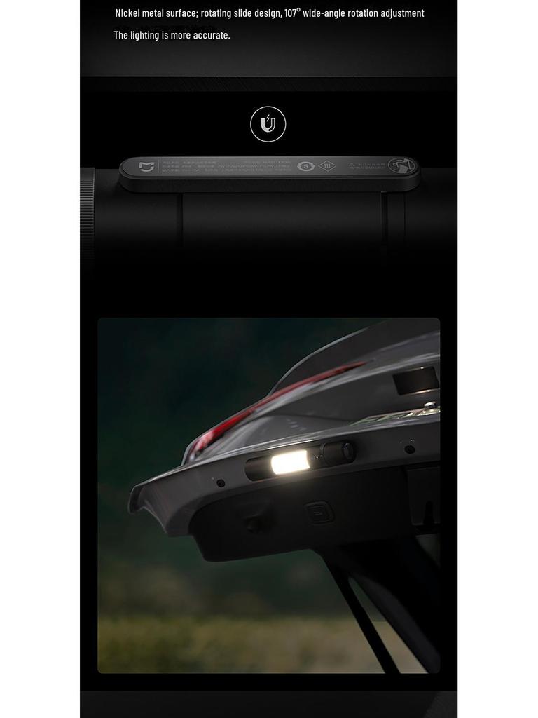 Xiaomi Mijia Multi-Function Rechargeable Flashlight: Portable, Long-Range, Strong Light, Safety Cutter, Ideal for Night Fishing and Outdoor Use