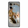 For Redmi Note 13 pro Case Pink Phone Case Fashion Silicone TPU Soft Back Cover Redmi Note 13 Pro Flower Capa 6.67" Cats Coque