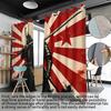 2Pcs Japanese Samurai Series Blackout Curtains  Insulation Multiple Size Living Room Bedroom Window Decoration Machine Washable