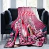 1PC Custom Name Pink Sparkle Heels outdooor Flannel blankets Throw Blanket All-Season Throw Gift Bedspread for Couch, Bed, Camping Holiday Birthday gi