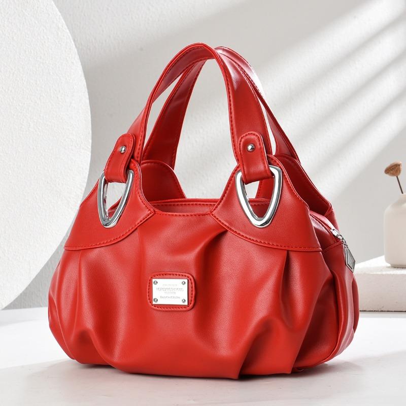 Women's bag summer new simple soft leather handbag large capacity medium mother bag tide