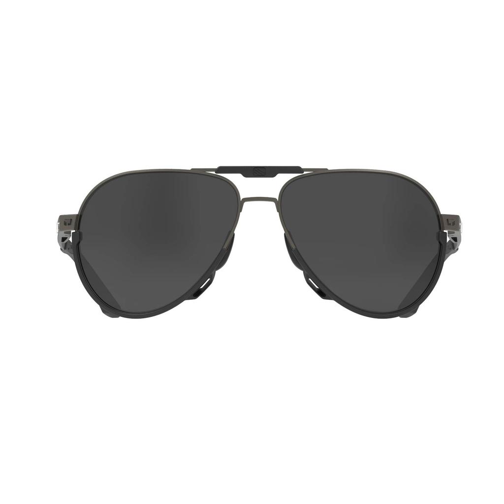 RUDYPROJECT SKYTRAIL Gun Matte 3 FX Gray Laser 58mm 14mm 130mm Temple 48mm Height Sunglasses, Frame/Polar Lenses, Wide, Bridge, Length,